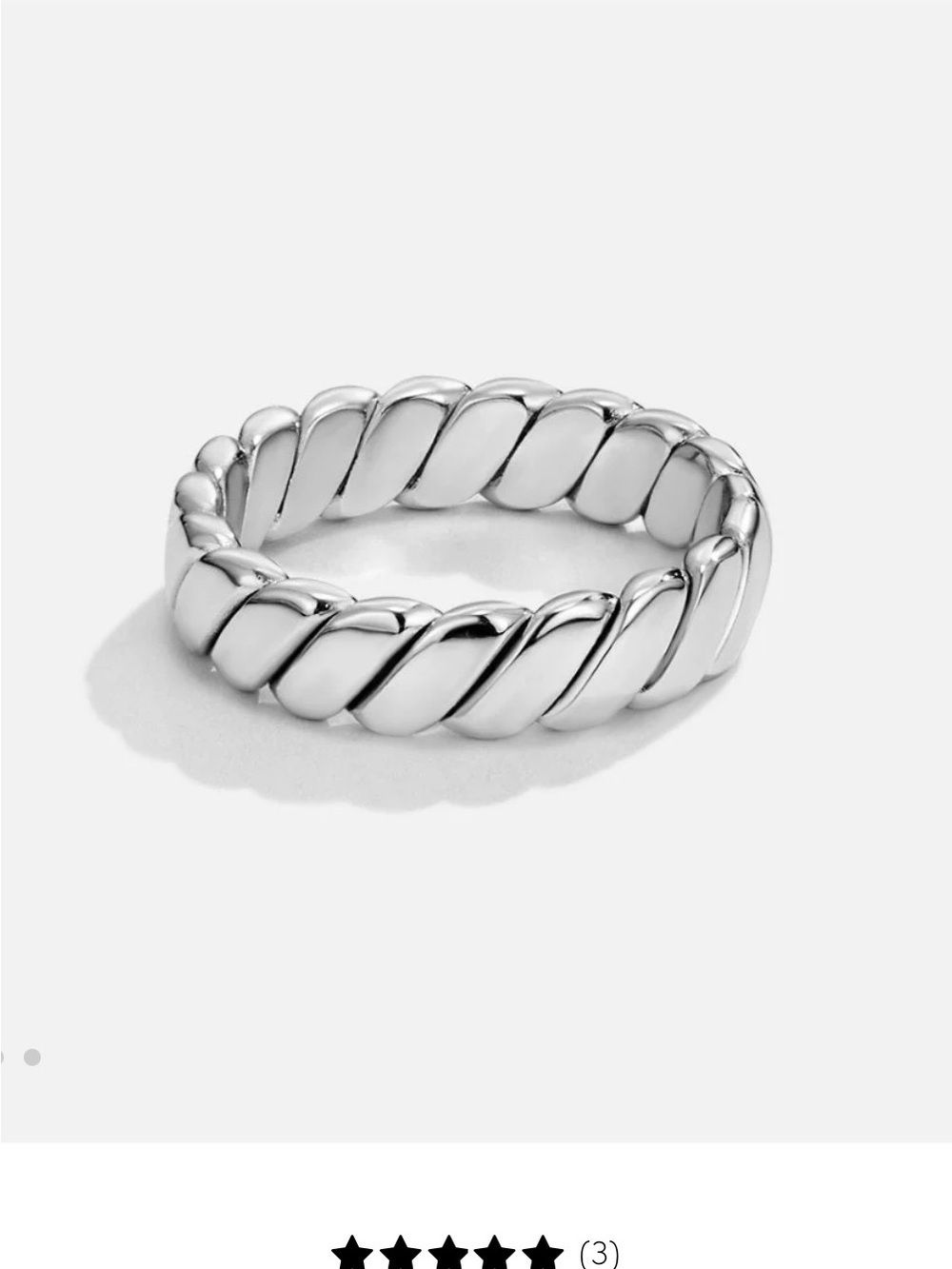 Calira Twisted Infinity Silver Ring - Silver